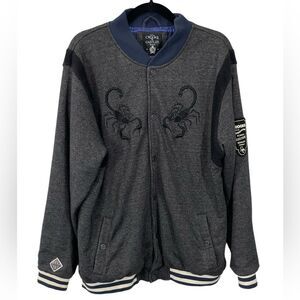 Crooks & Castles Men's Varsity Bomber Jacket‎ Size XL